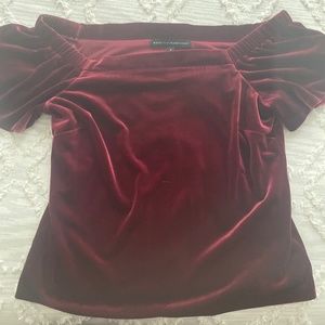 Red velvet top